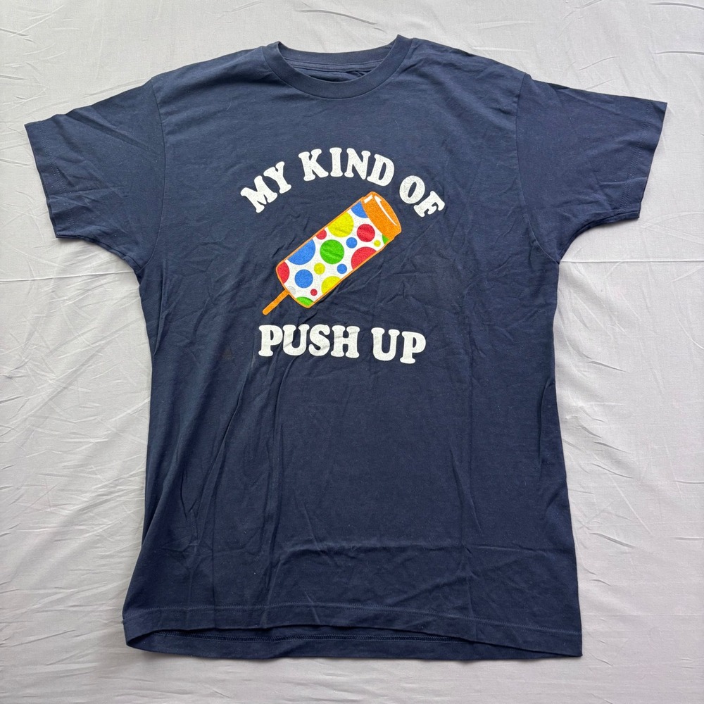 Fifth Sun Mens My Kind of Push Up Popsicle Graphic T-Shirt Navy Blue Large